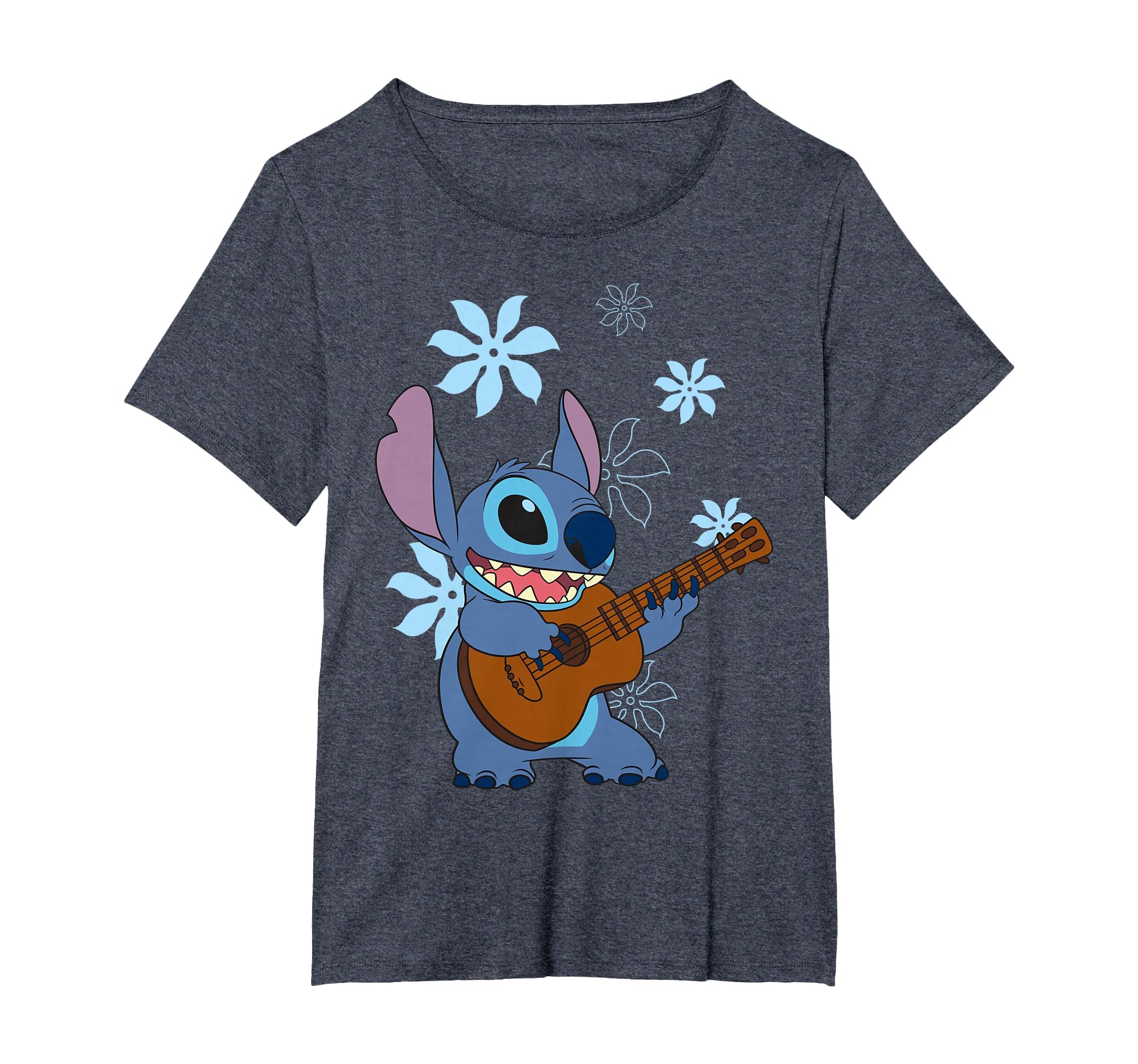 Girl's Lilo &amp; Stitch Floral Ukulele Dance T-Shirt