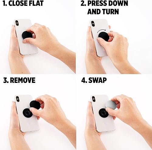 Miniatura 8 de PopSockets Agarre para teléfono con soporte expansible enchufe emergente para teléfono - Metamórfico Multi color