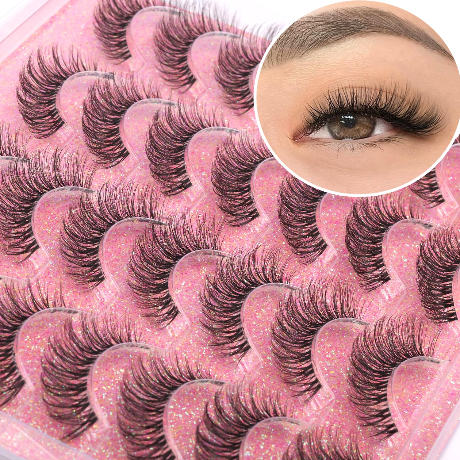 14mm Lashes Natural Look Wispy Eyelashes Faux Mink Lashes Clear Band Short Natural False Lashes Cat Eye Daily Soft Strip Lashes Pack by Kiromiro 14mm Lashes Natural Look Wispy Eyelashes Faux Mink Lashes Clear Band Short Natural False Lashes Cat Eye Daily Soft Strip Lashes Pack by Kiromiro