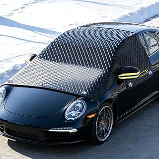 Maxee Frontscheibenabdeckung Winter, Windschutzscheibenabdeckung Auto 10 Magnet, Türgriffe abdecken, Scheibenabdeckung Abdeckung Auto Frontscheibe Für Die Gegen, Schnee - Neu