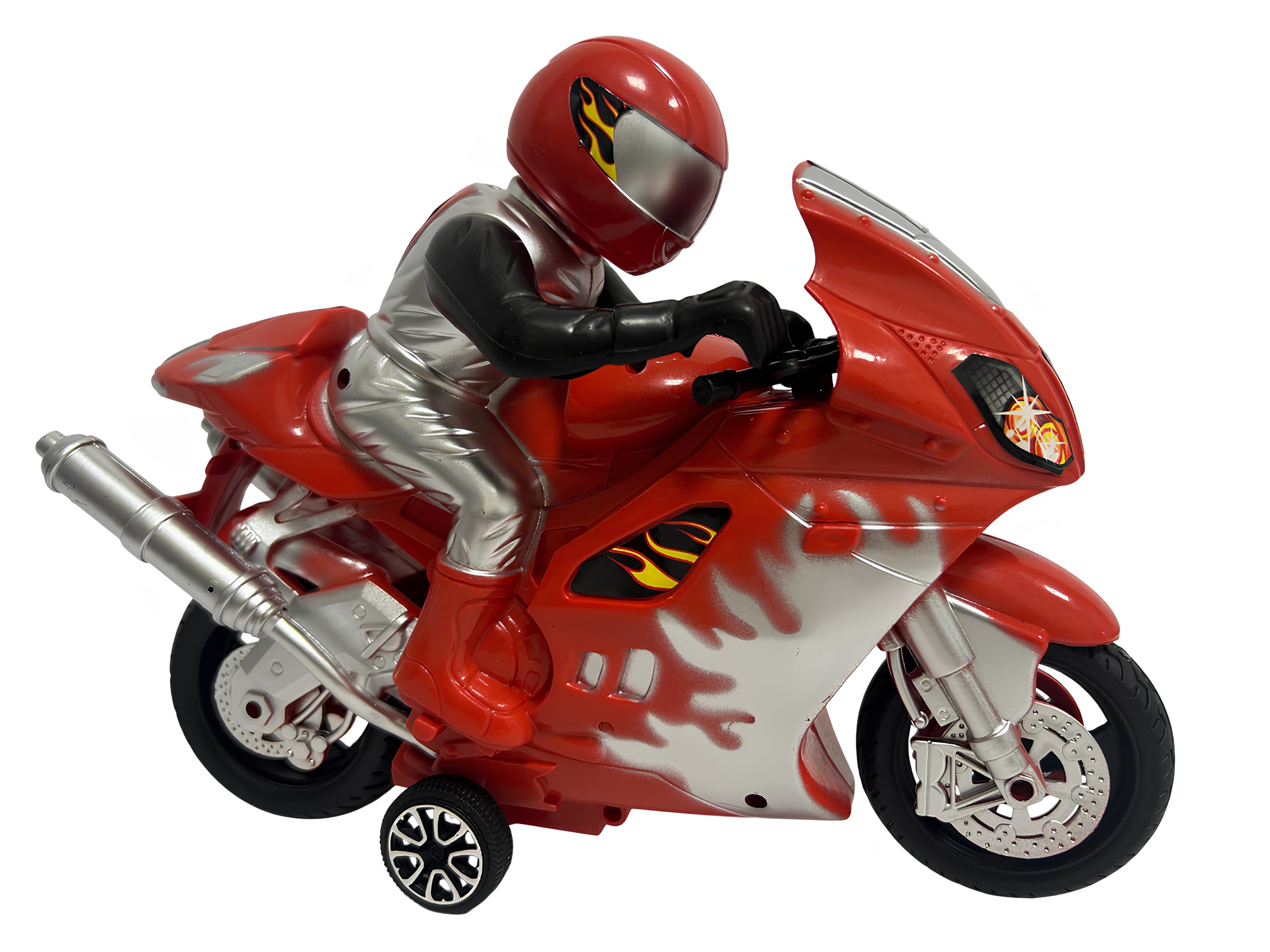 Moto Jouet pour enfants Maxi Moto avec Pilote avec Mouvement Embrayage de Course Super Racing Moto Route Vélo Sport de Route Jouet pour Enfants Couleurs Assorties