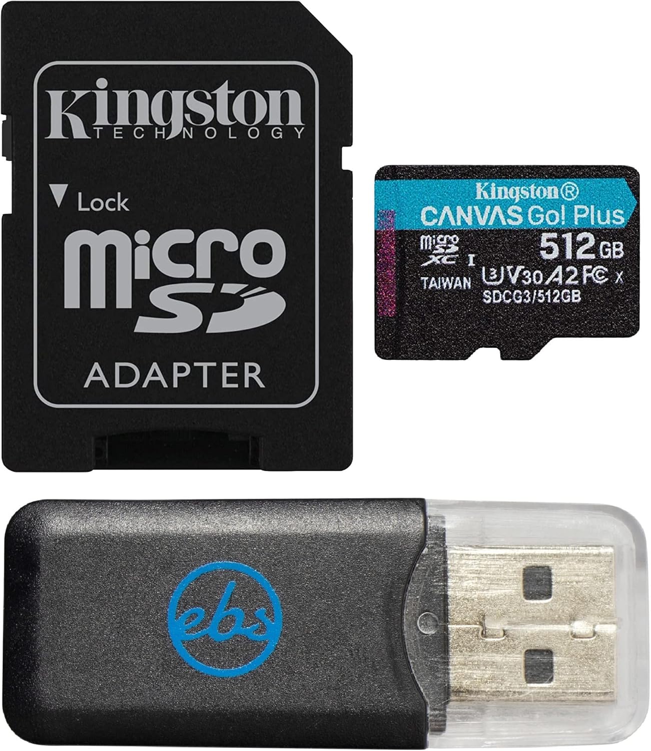 Kingston Canvas Go Plus 512GB UHSI Speed Grade 3 MicroSD