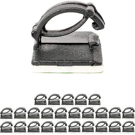 Clip Per Cavi Autoadesive - 150 Pezzi Trasparenti, Per Organizzare Cavi Su Pareti E Scrivanie - Foto 2