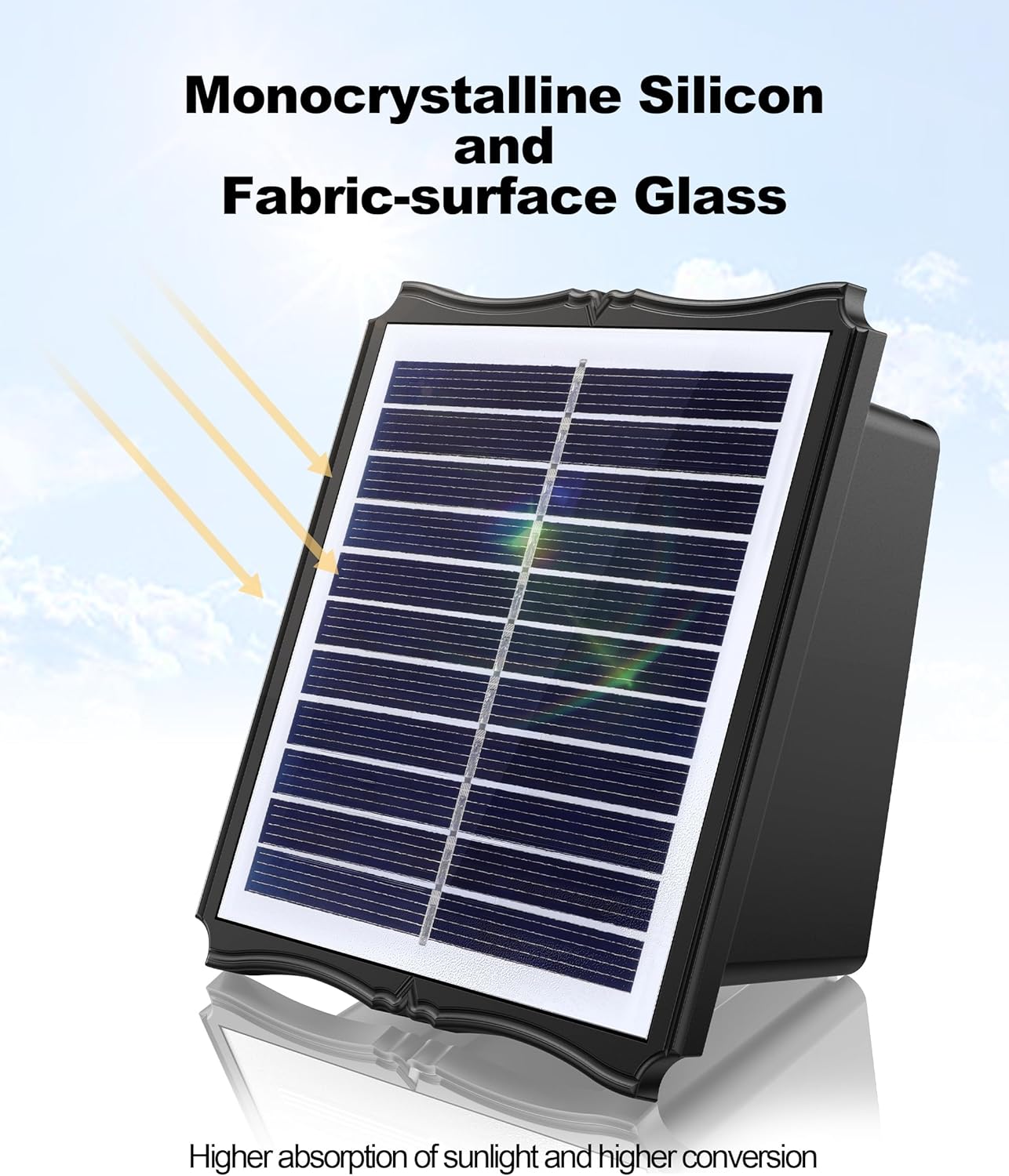 Solar Wall Lights Outdoor 6500K 3000K, 4 Pack 1500mAh Wall Lights Solar Powered, IP65 Outdoor Up and Down Solar Lighting for Wall