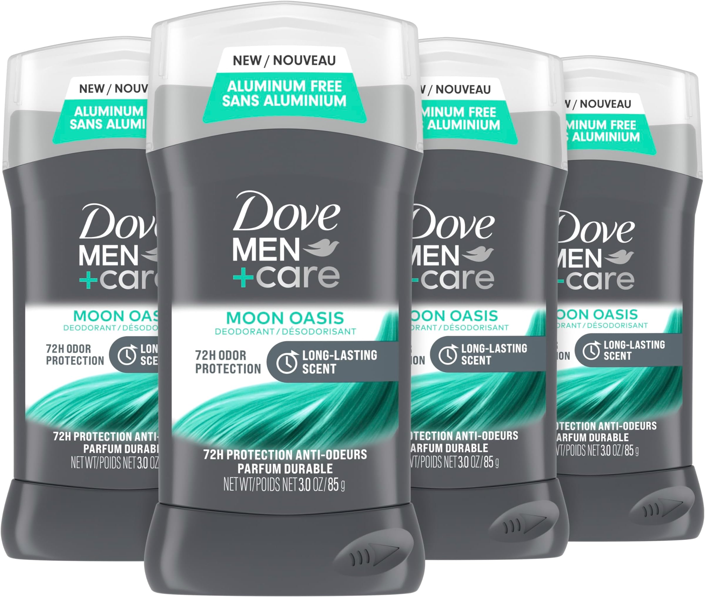 Amazon.com : Dove Men+Care Aluminum-Free Deodorant Moon Oasis 4 Count ...