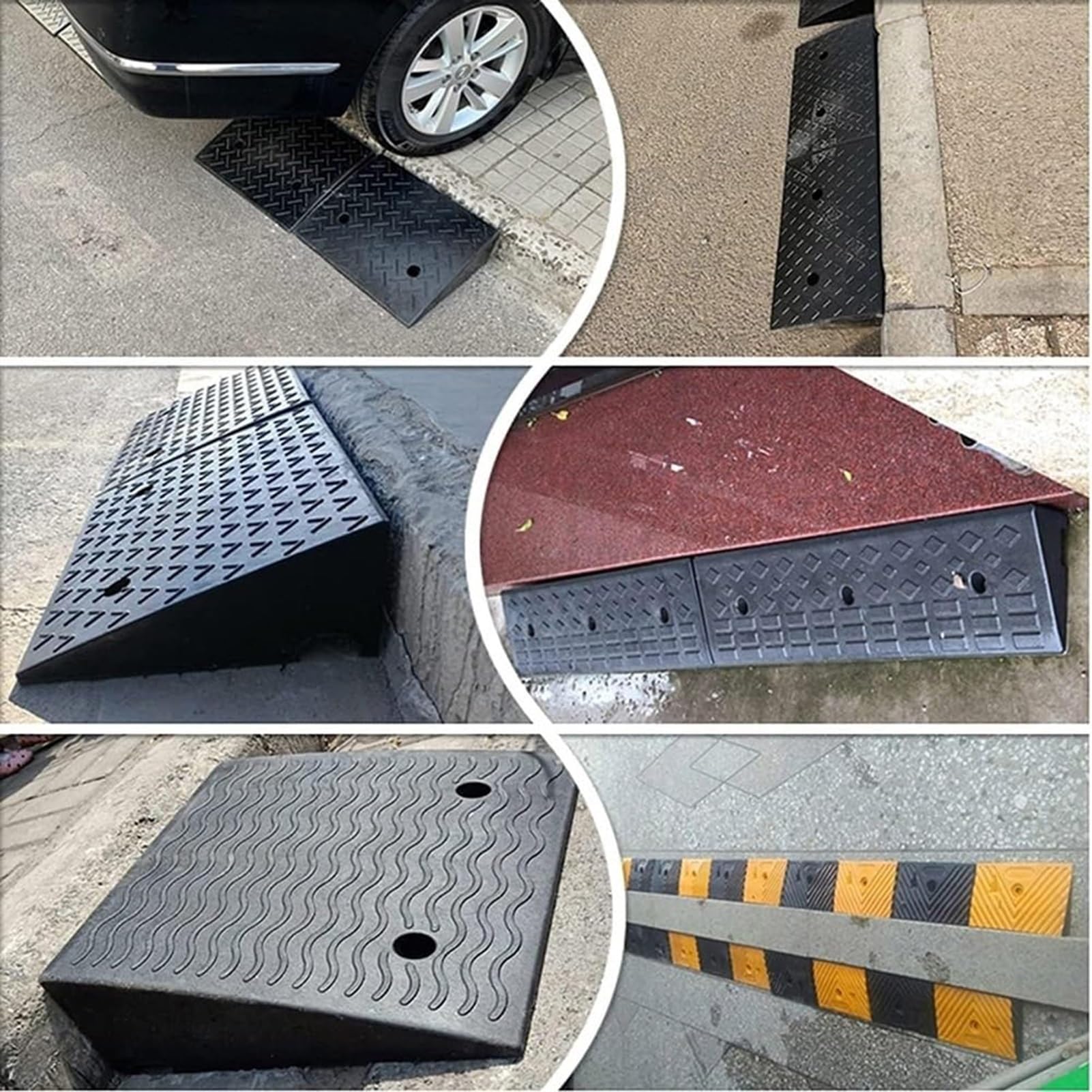 Rampa Podjazdy progowe z - Podjazd krawężnikowy z, antypoślizgowy, podjazd dla wózków inwalidzkich, podjazd drzwiowy, wytrzymały, podjazd krawężnikowy, podjazd progowy, do skuterów elektrycznych, mot