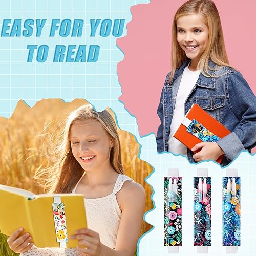 Miniatura 6 de Chuangdi 6 piezas de banda elástica ajustable para bolígrafos, funda de piel sintética colorida para diarios de tapa dura, cuadernos para regalo de