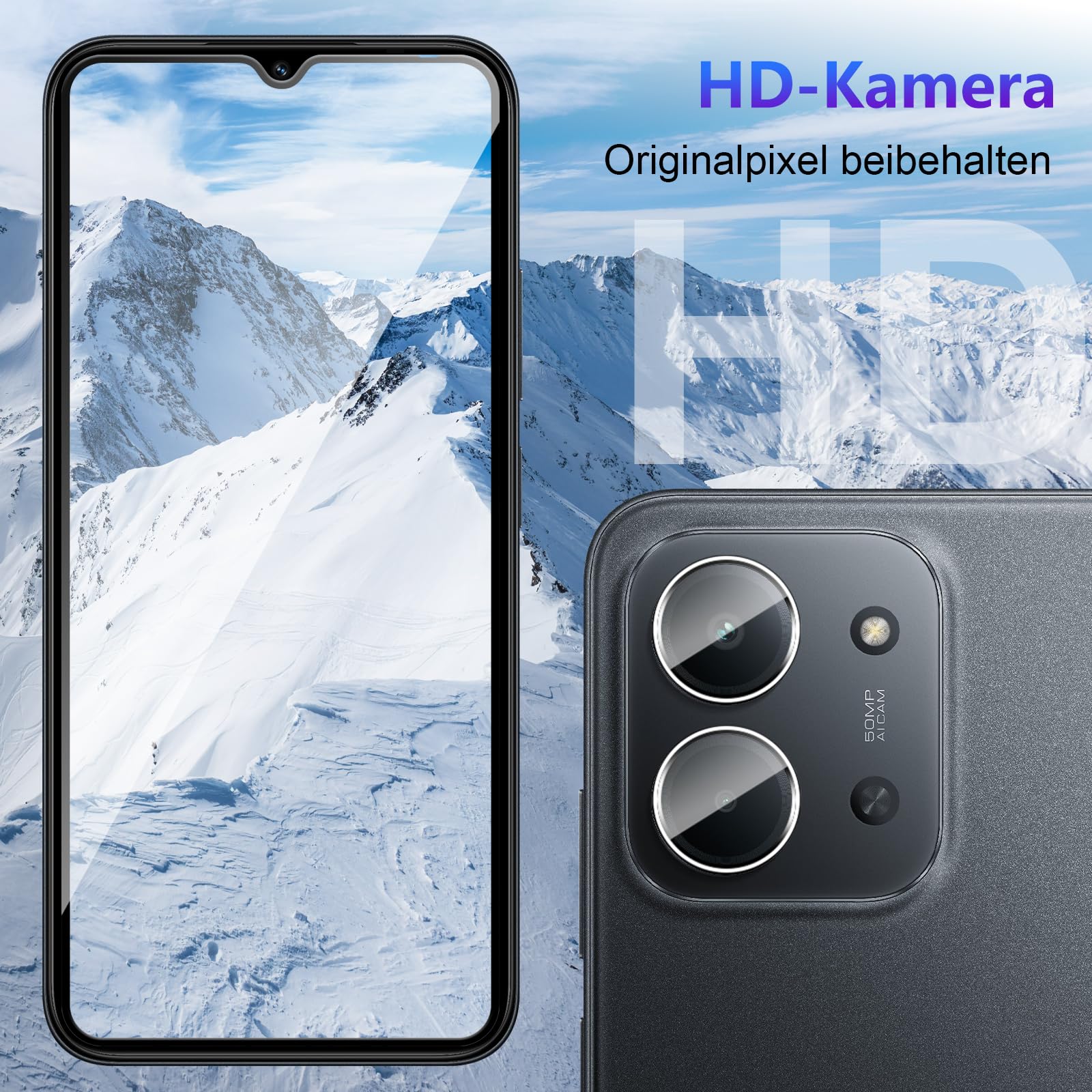 Pellicola Privacy In Vetro Temperato Per Xiaomi Redmi 15C 4G/5G – 2 Pezzi, Durezza 9H