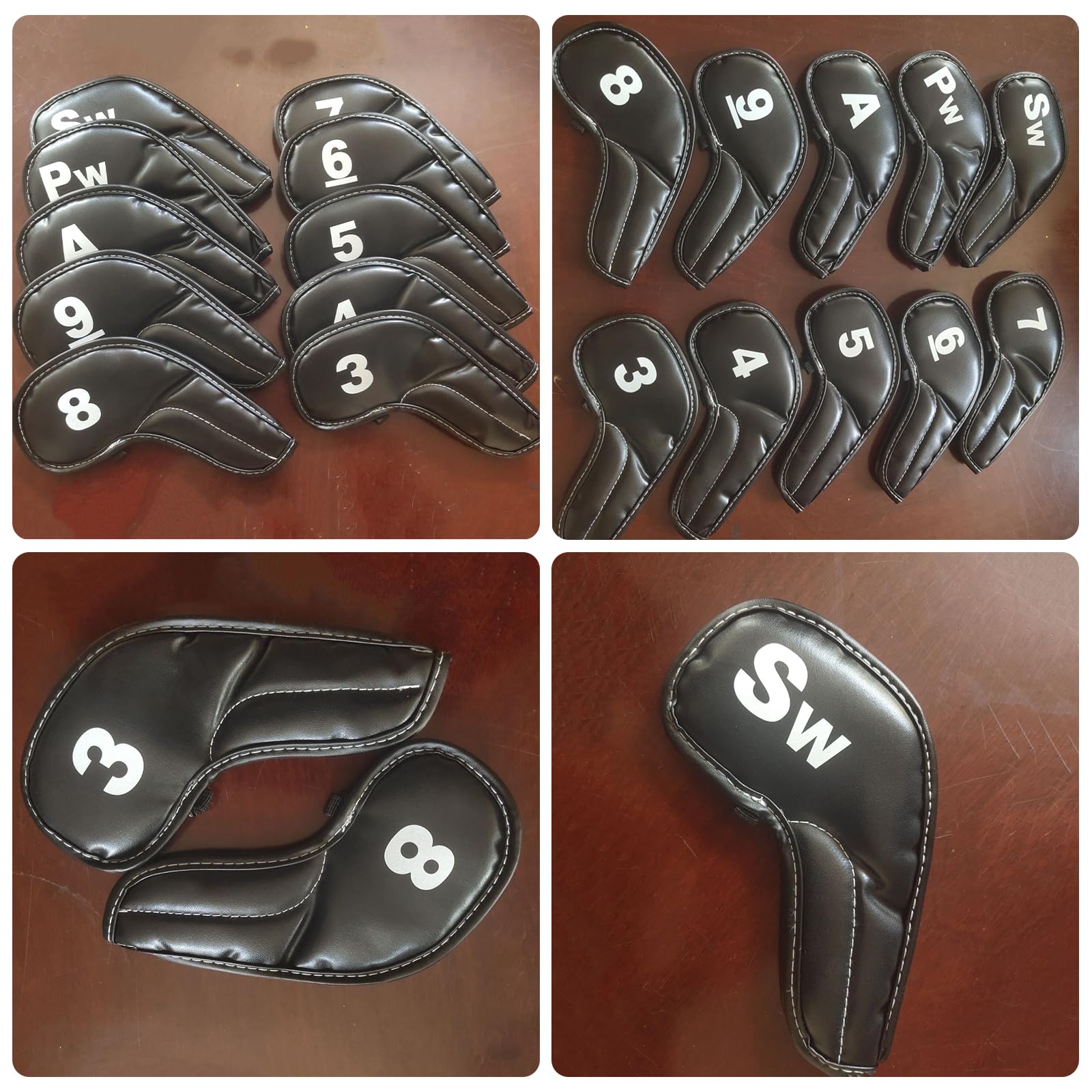 10pcs Pu Leder Golfs Iron Head Cover Club Headcover Wasserdicht Die Meisten Marken Iron Golfs