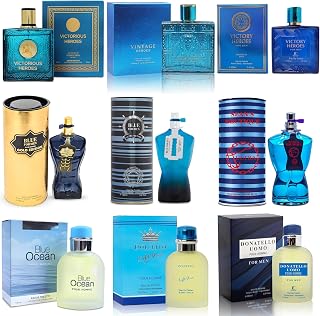 Men's Cologne Sampler Set (100ml Each*9PCS) | Luxury Fragrance Variety Pack for Men | Woodsy, Citrus, Spicy & Fresh Scents | Gift Ready Collection(Combo Set L)