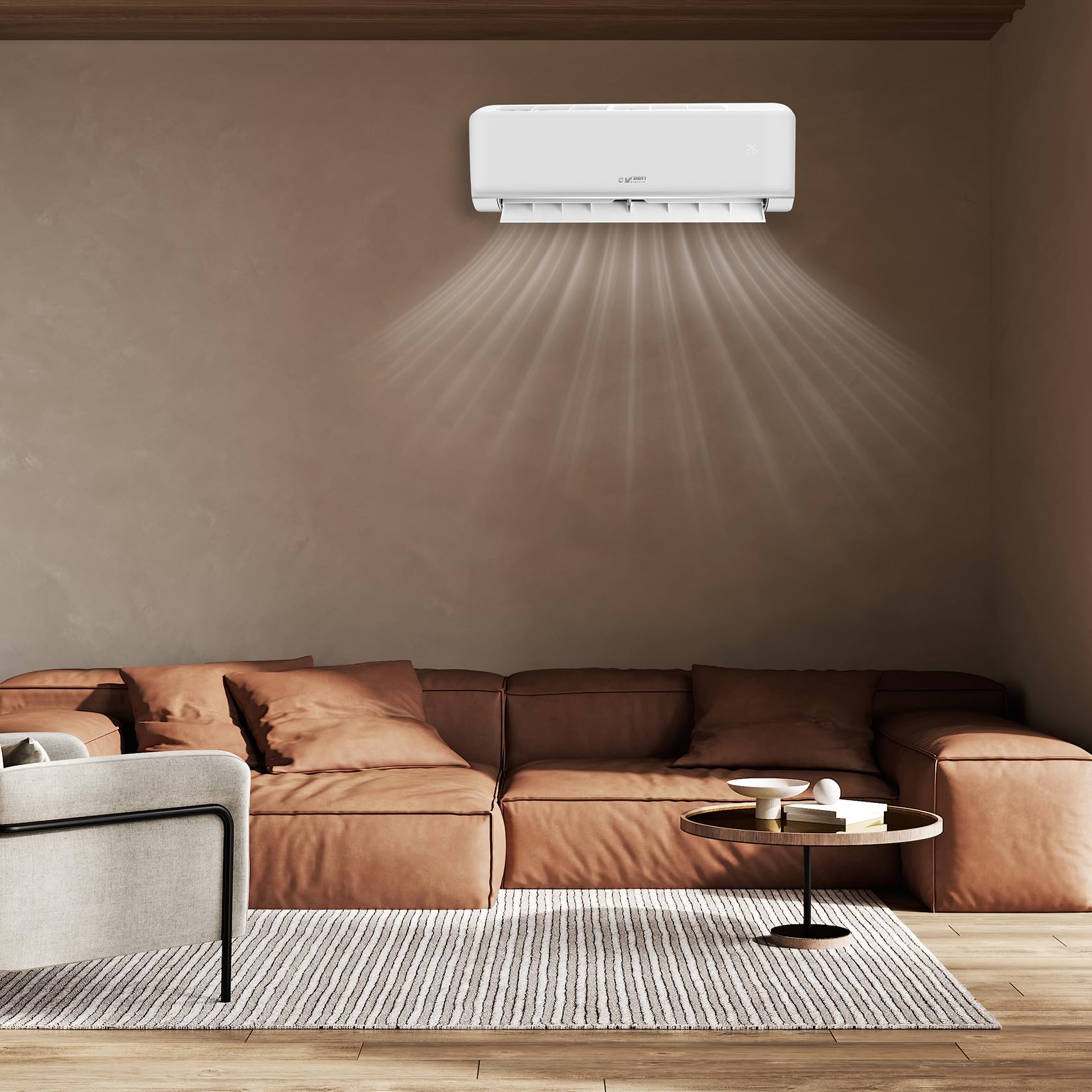 Plus Climatiseur Mono Split 9000 BTU WiFi Efficacité Énergétique A++/A+ 2,5 kW R32, Climatiseur Mural à Faible Consommation avec Inverter Pompe à Chaleur et Unité Extérieure