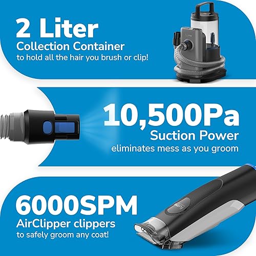 Miniatura 4 de Kit de aspiradora original FURME para aseo de mascotas - Kit de aseo para gatos y perros para un fácil cuidado de mascotas en casa, máquina