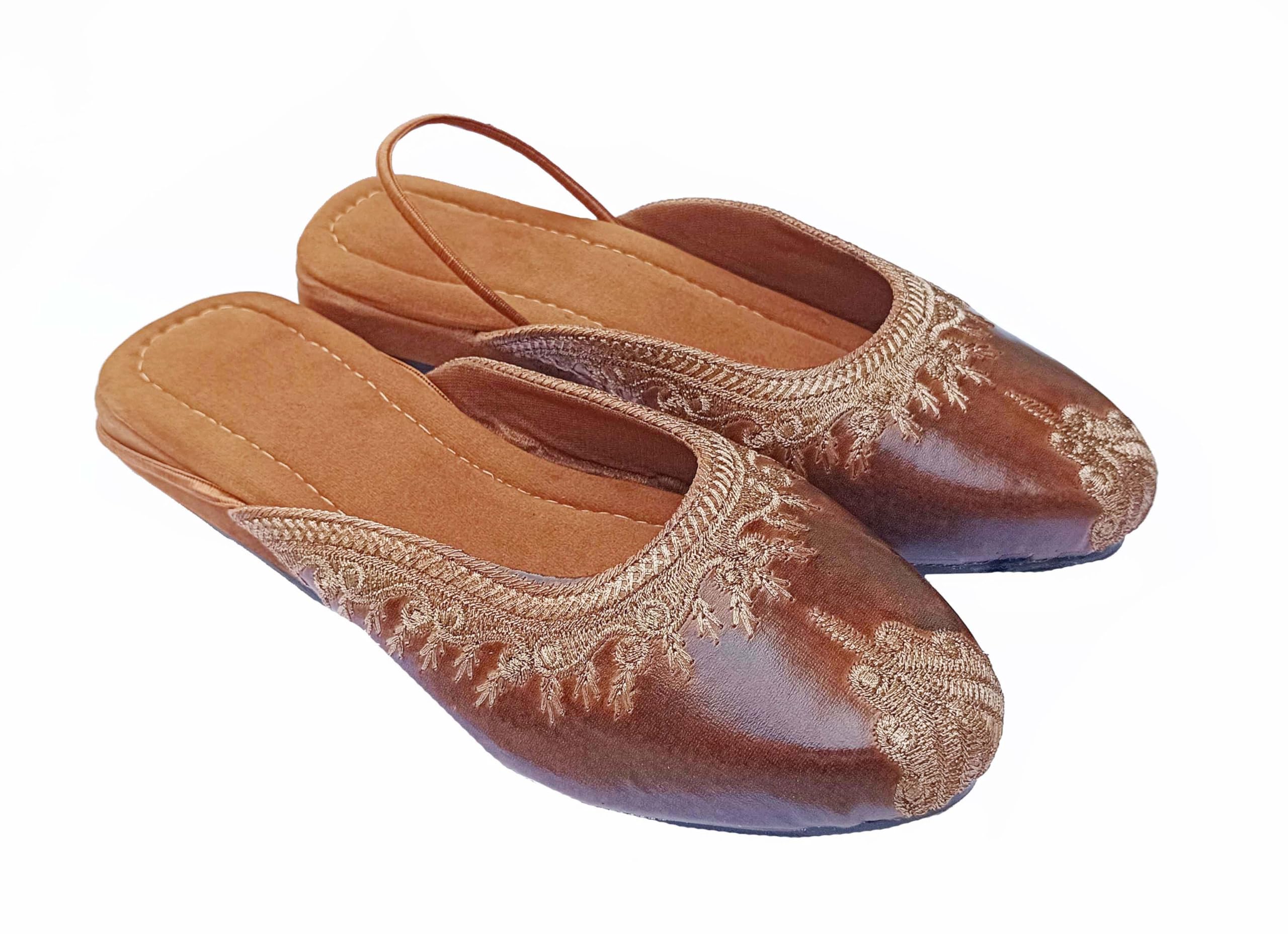 AR Eyewar Rajasthani Casual Mule Mojari Jutti Slipper for Women Girls-image-3