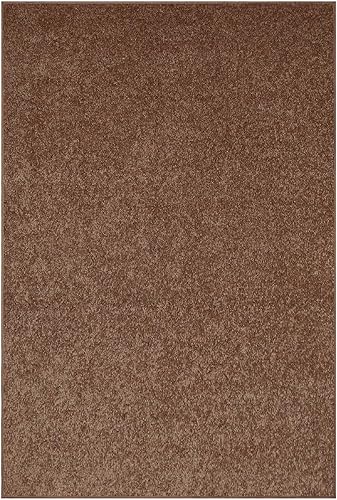 Miniatura 1 de Alfombra de color sólido para mascotas, respetuosa con el medio ambiente., Marrón