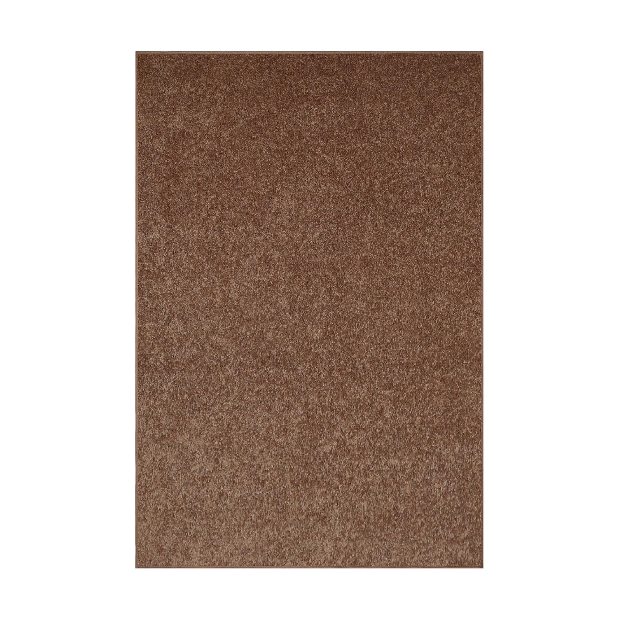 Bright House Solid Color Custom Size Runner Area Rugs Brown - 2' x 3' Rectangle, Indoor, Stain Resistant, Perfect for Living Room, Bedroom, Dining