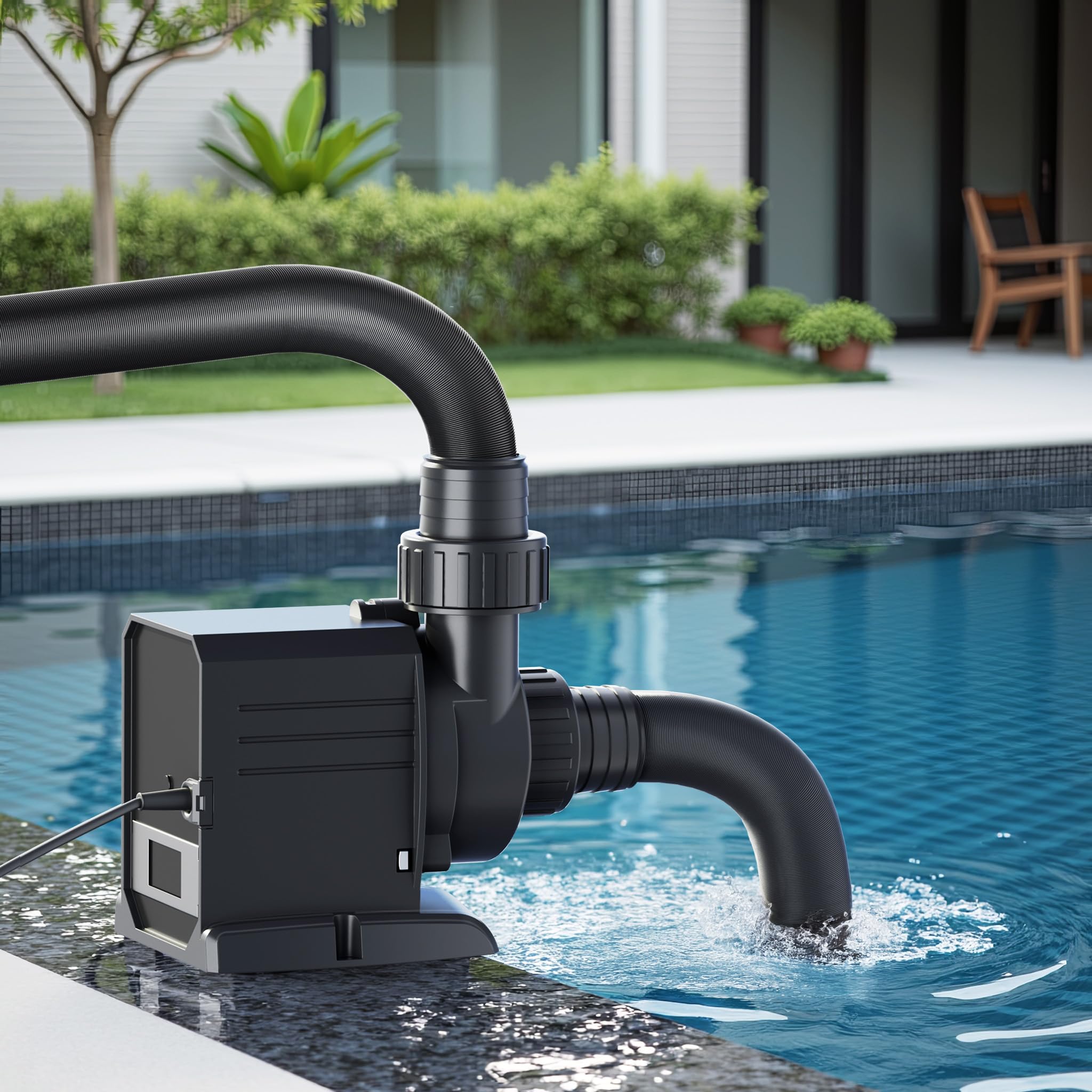 SunSun Pompe piscine CPP-12000 MAX-ECO 100 W – Débit 12000 l/h – Hauteur refoulement 6,5 m – Pompe de filtration et de circulation pour Filtre Eau – Pool Whirlpool Bain remous Jardin