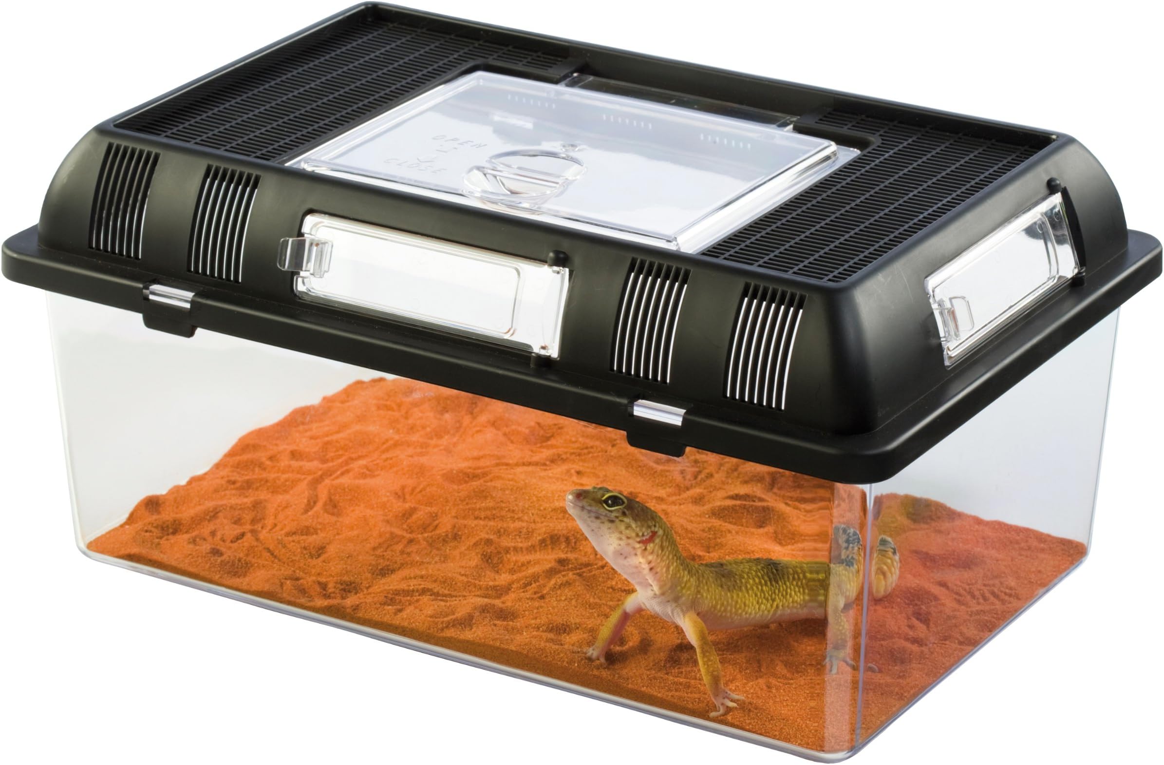 Exo Terra Breeding Box, Plastic Reptile Terrarium, Medium, Pt2275