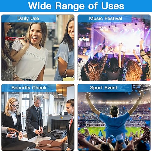 Miniatura 7 de Telena Riñonera transparente para eventos de estadio, bolso cruzado aprobado para conciertos