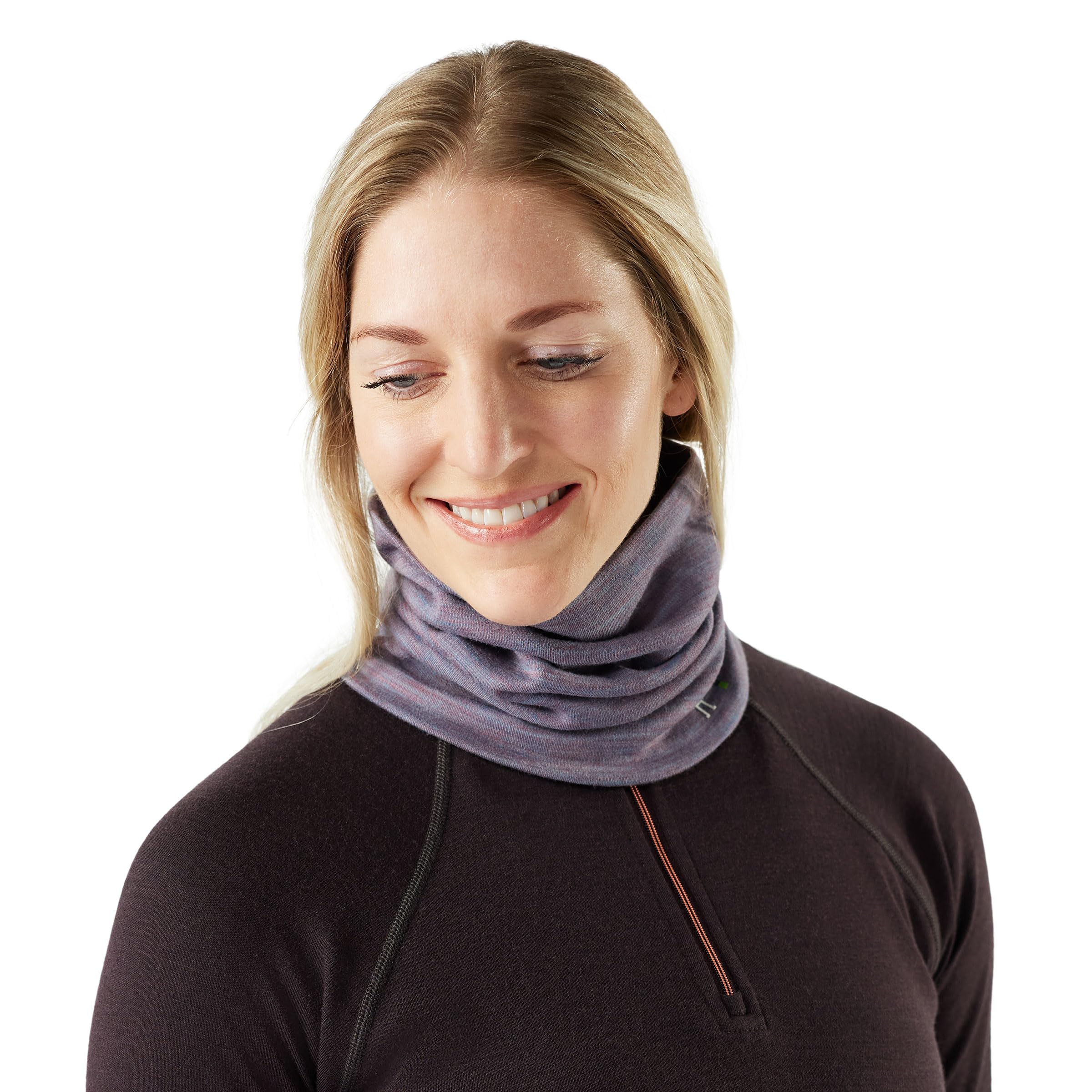 Smartwool, Unisex, Thermal Merino Reversible Neck Gaiter, Chalk Violet Heather, One Size