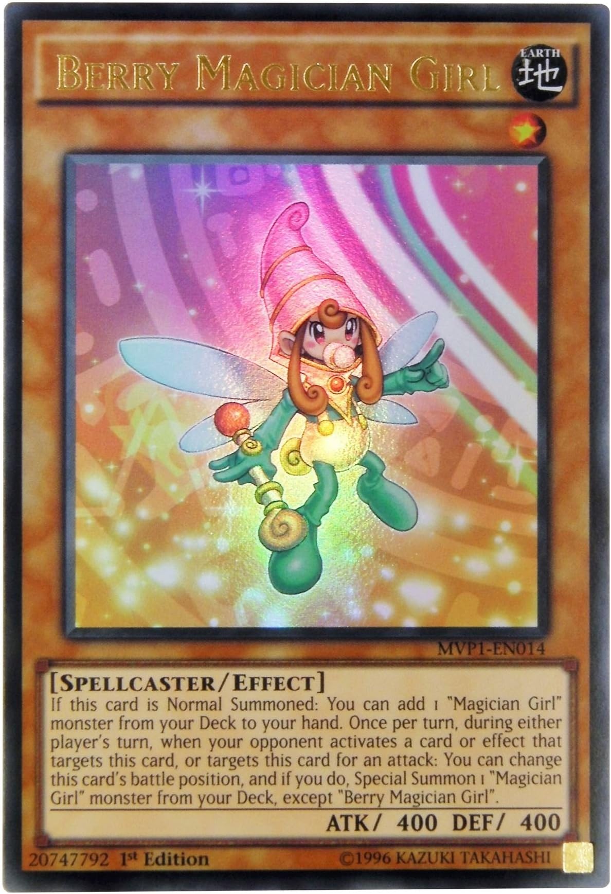 Yu-Gi-Oh! Berry Magician Girl MVP1-EN014 Ultra Rare
