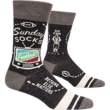 Blue Q Mens Funny Novelty Crazy Crew Socks with Sayings fit shoe size 7-12