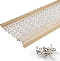 Vista 17 de Micromesh 5 pulgadas Gutter Guards Leaf Protection, 1 Pies Paquete de muestra Bronce oscuro, Malla de acero inoxidable, Cubiertas de canalón