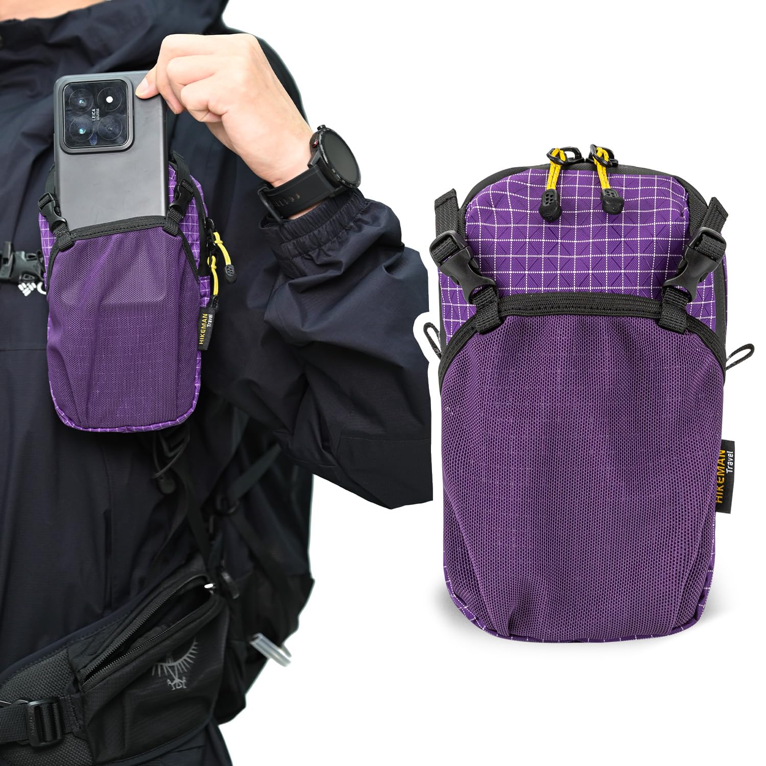Amazon | スマホポーチ リュック 取り付け 登山 アウトドア ベルト