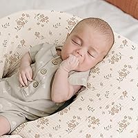 Vista 4 de Konssy Fundas de Almohada de Lactancia de Muselina, 100% Algodón Suaves y Adorables Fundas para Almohadas de Lactancia, Fundas Deslizables