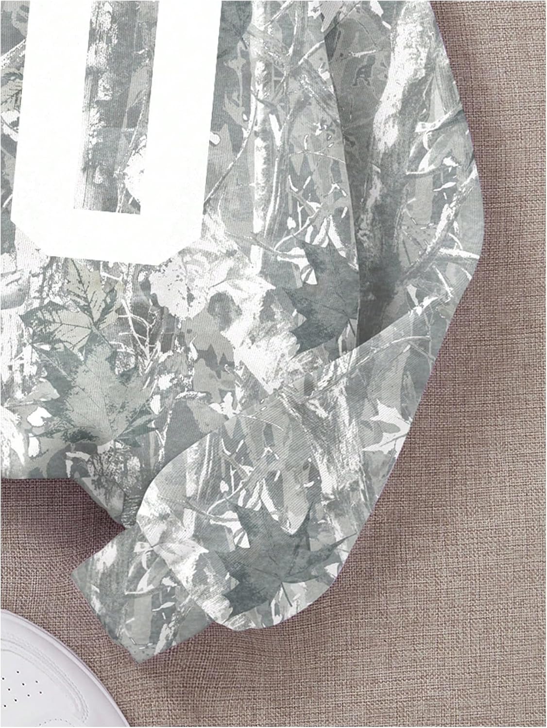 OYOANGLE Girl's Number Camo Print Jersey Sweatshirts Long Sleeve Loose Pullover Top Streetwear - Image 4