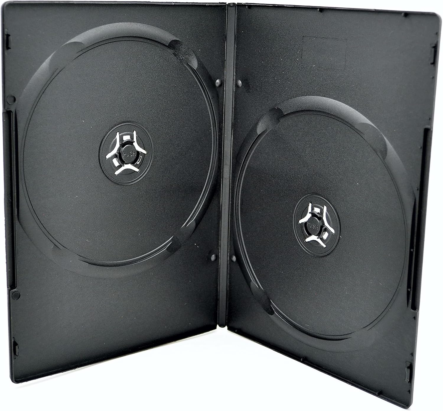 Maxtek 7mm Slim Black Double CD/DVD Case, 5 Pieces Pack. (2 Discs Capacity per Case)