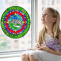 Vista 2 de LOTR Not All Who Wander - Lámina redonda para vidrieras (24)