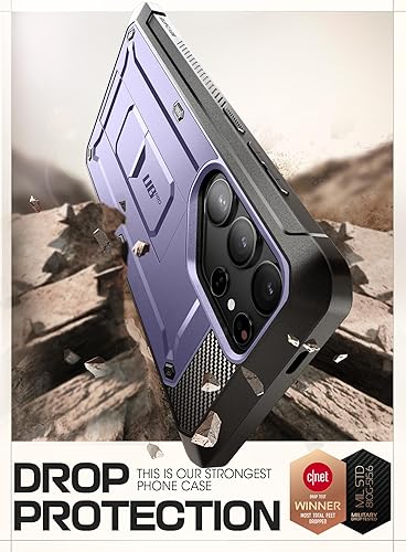 Miniatura 3 de SUPCASE UB Pro - Funda para Samsung Galaxy S24 Ultra, 2 marcos frontales, protección de grado militar, resistente con protector de pantalla