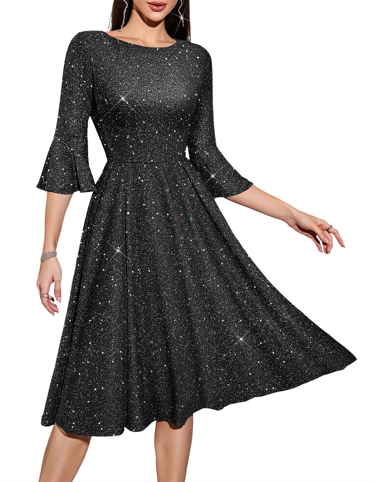 HomRain Women's Church Dresses Cocktail Tea Party Vintage Evening Dress