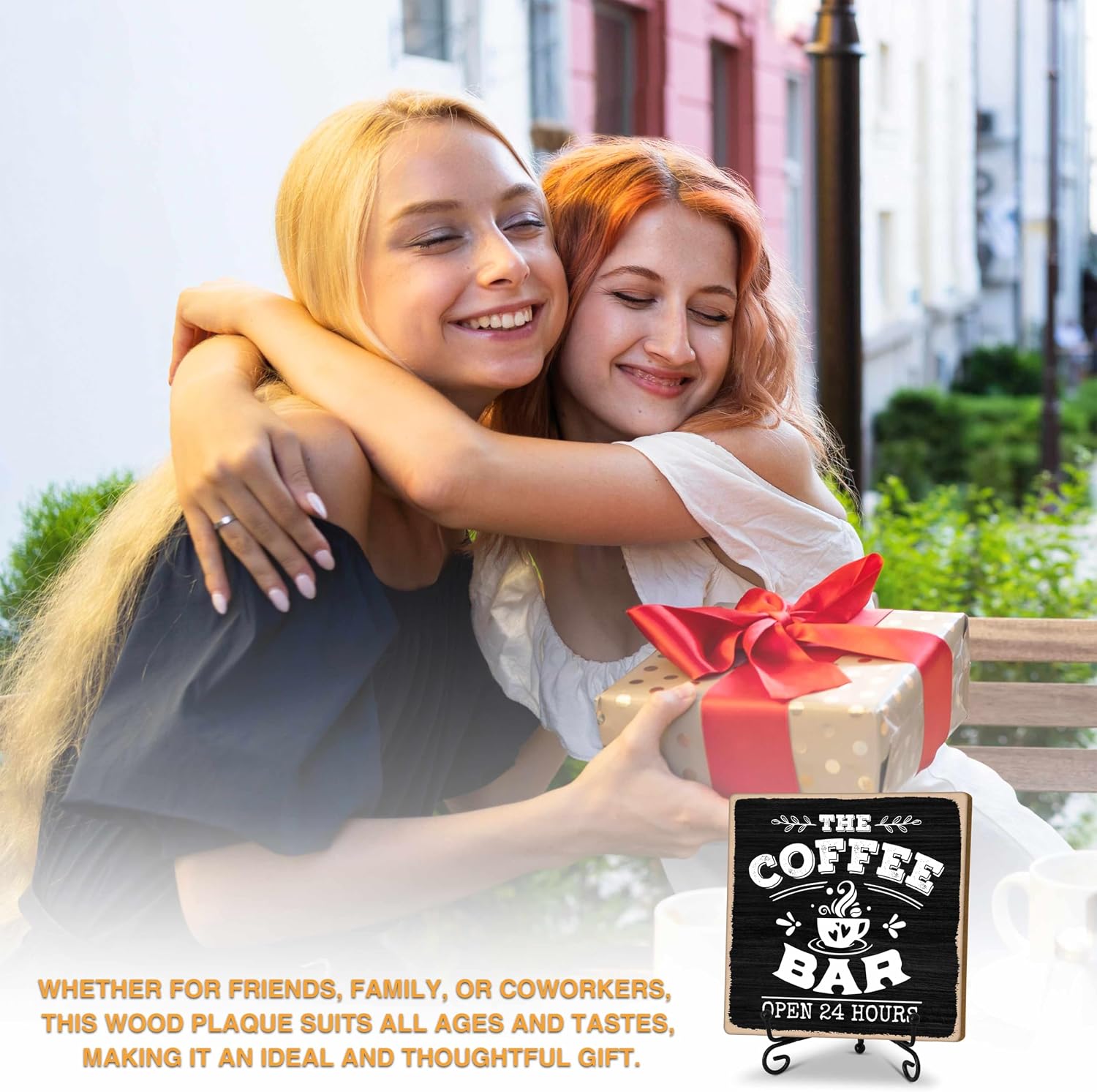 Coffee Bar 24-Hour Open Decor Signs, Coffee Station Accessories, Themed Gifts (H25) image 3
