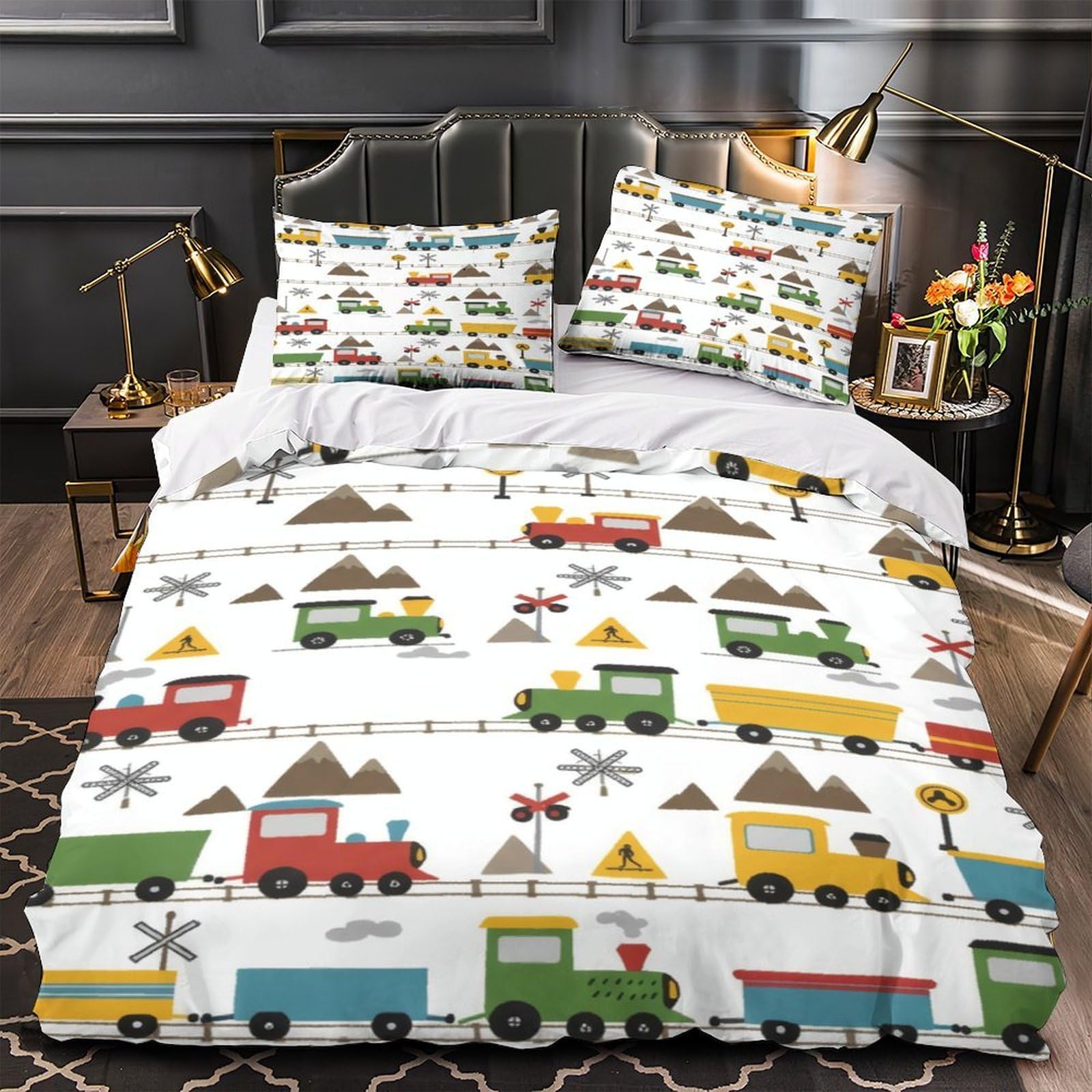 Parure de lit toucan 260x220 ultra douce housse de couette 3D microfibre de luxe