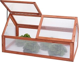 Mendler Jardinera HWC-J45, invernadero de invernadero, madera certificada FSC®, regulable sin niveles, 108 x 57 x 54 cm, marrón