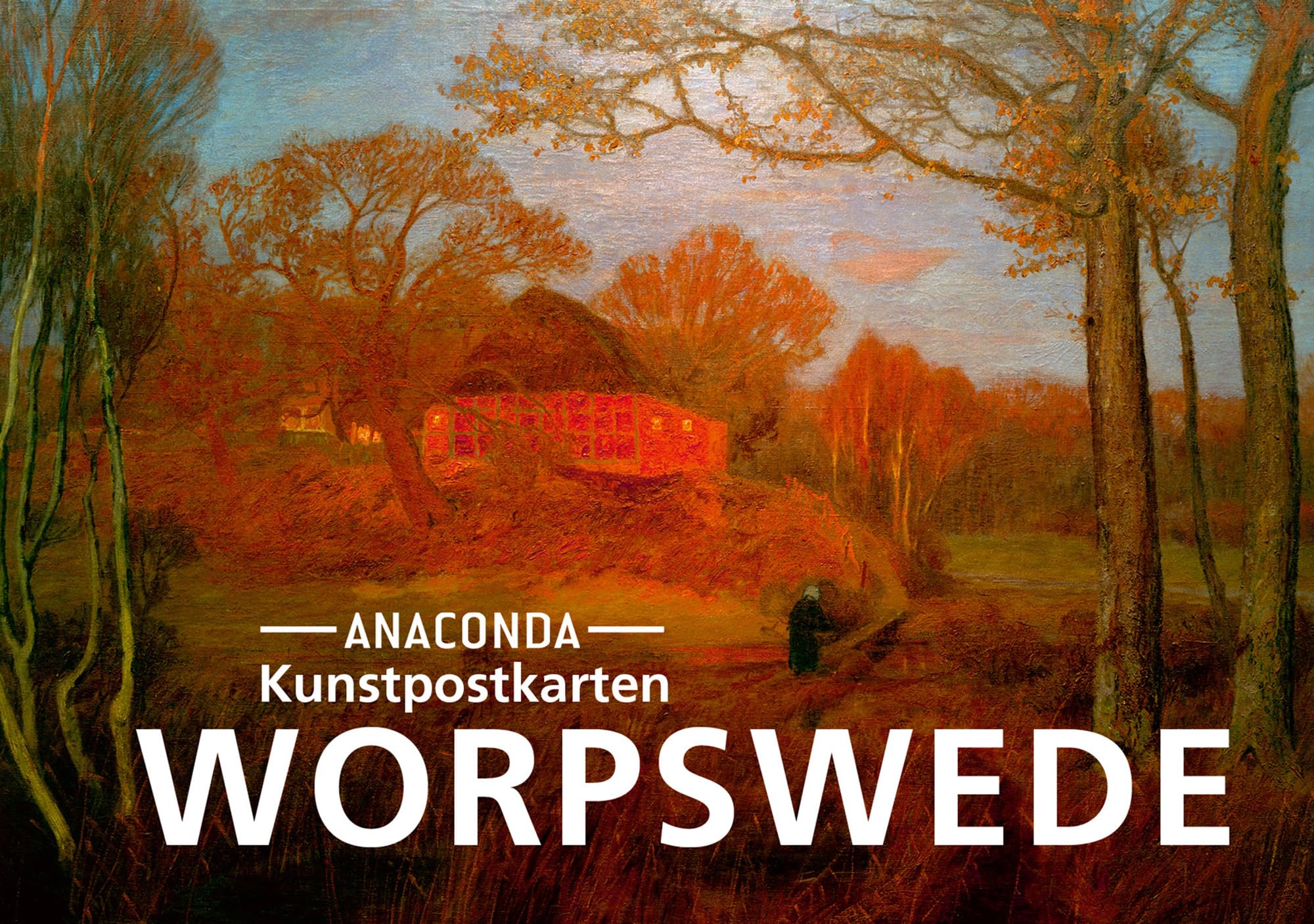 Postkarten-Set Worpswede: 18 Kunstpostkarten aus hochwertigem Karton. ca. 0,28€ pro Karte