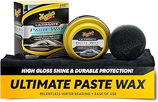 Ultimate Paste Wax, Premium Car Wax for a Deep Gloss with Lasting Protection, Easy to Apply and Remove, Clear Coat Safe, Microfiber Towel and Applicator Included, 8 Oz Paste