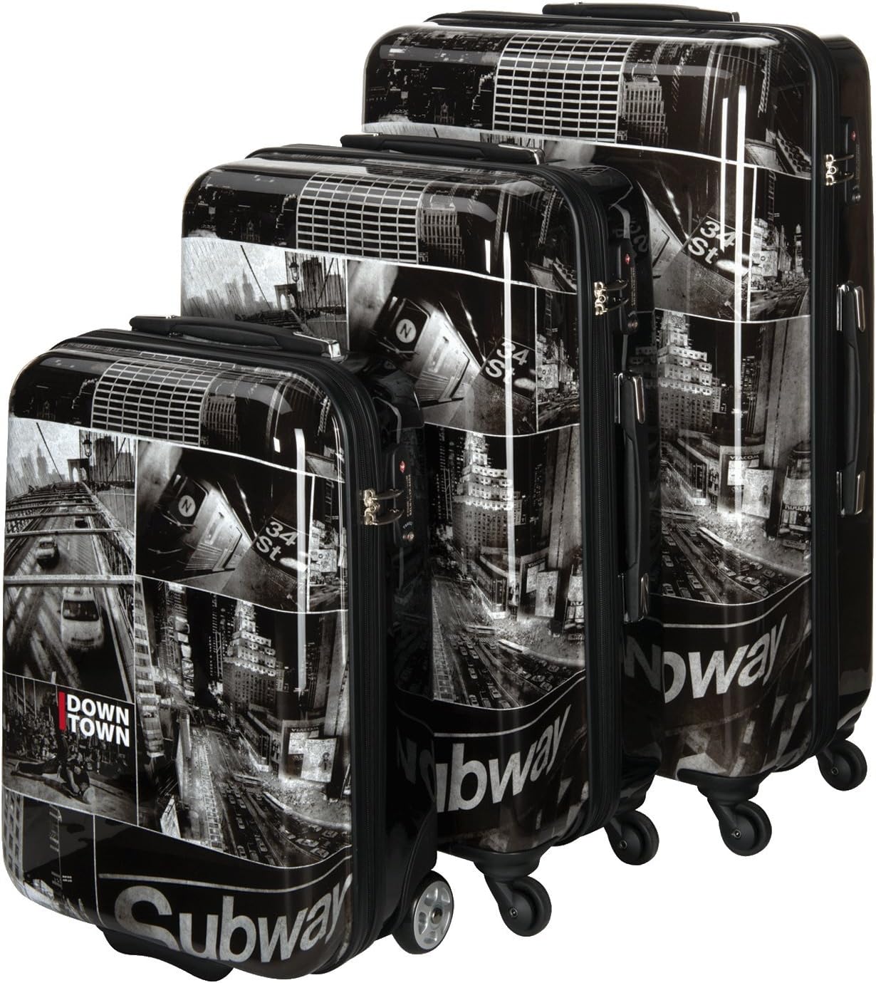 SuitSuit Downtown Set of 3 Hard Shell Trolley Cases