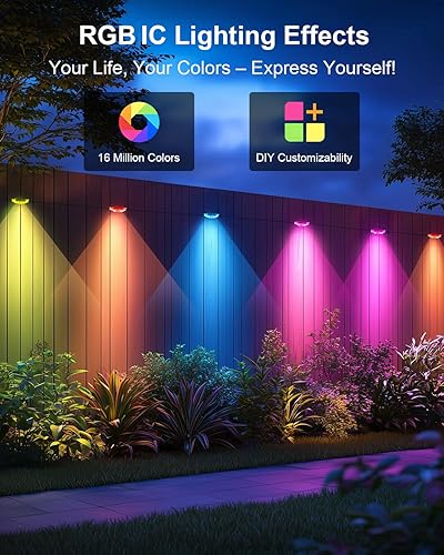 Miniatura 5 de MIMIRGB Guirnalda de luces inteligentes de 32.8 pies con control remoto y control por aplicación, luces LED que cambian de color, luces de hadas con