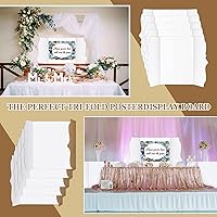 Vista 3 de Geyee 20 tableros de póster triples a granel de 36 x 48 pulgadas, resistente tablero de presentación blanco para ferias de ciencias autónomas