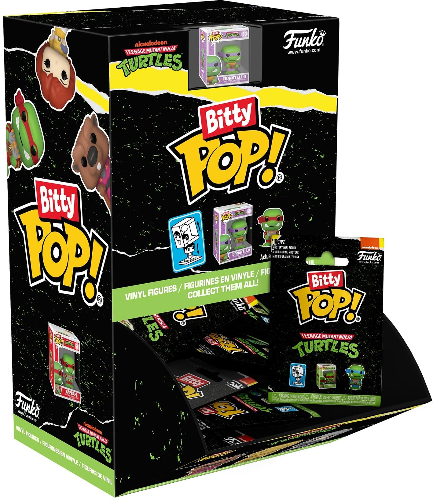 Bitty Pop TMNT miniatura sorpresa para decorar tu escritorio de las Tortugas Ninja