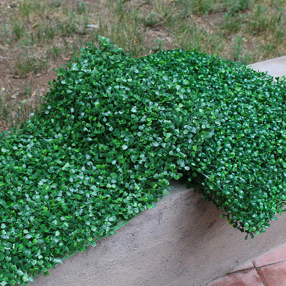 Pannelli di erba artificiale, pannelli di siepe per prato, pareti verdi, foglie di edera, rotolo per la decorazione della casa, patio, balcone, sfondo, 40 x 60 cm