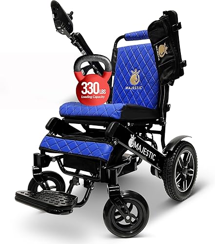 Majestic - Sillas de ruedas eléctricas para adultos, silla de ruedas eléctrica plegable y ligera, silla eléctrica plegable ligera para personas