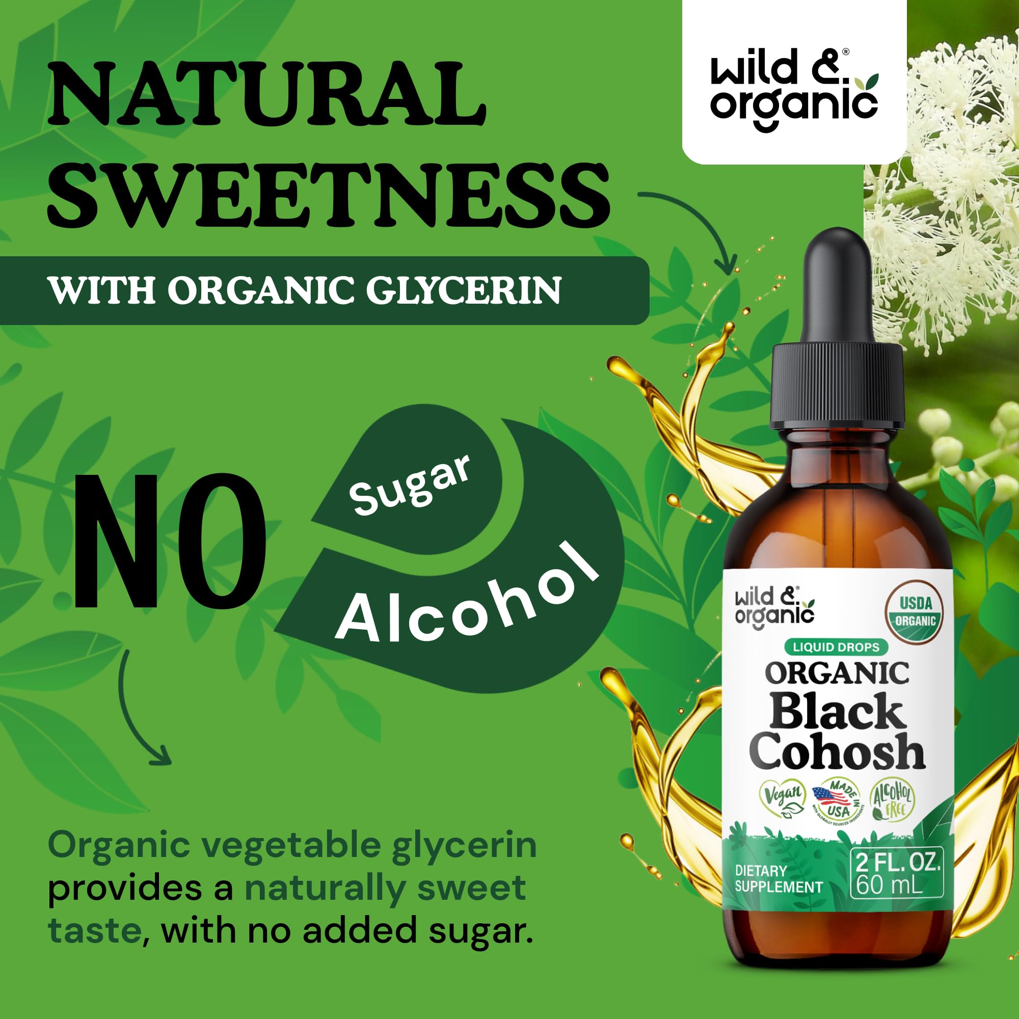 USDA Organic Black Cohosh Tincture - Menopause Supplements Women - 2 oz — Amazon image 6