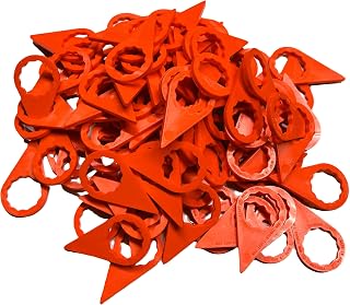 Torque-Tight™ 22mm (7/8") Lug Nut Indicators, 1/8" Thick – Visual Safety Markers for Wheel Torque – Commercial Fleet & Trailer Use – Made in USA (Orange)