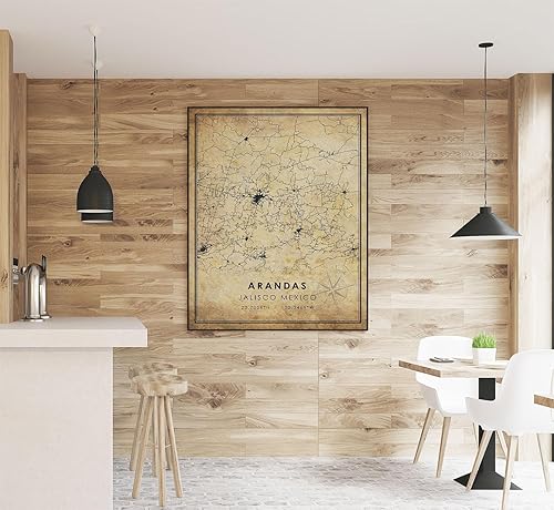 Miniatura 2 de Póster vintage de Arandas Jalisco México Arte de pared sin marco de 11 x 17 12 x 18 16 x 24 24 x 36 pulgadas Impresión rústica antigua Regalo de