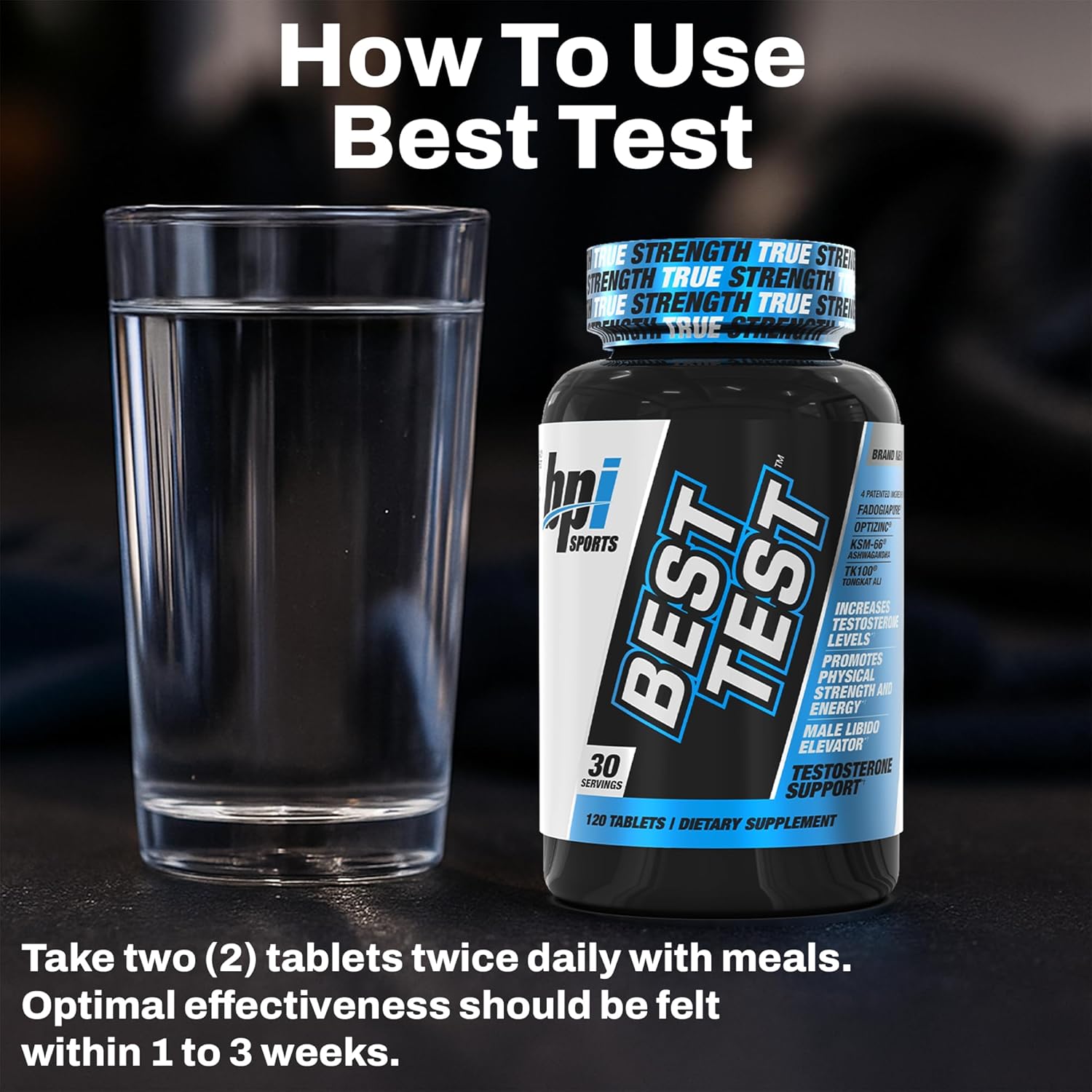BPI Sports Best Test - Testosterone Booster for Men - Muscle Recovery & Metabolism Support, Natural Testosterone Supplement for Men, Improves Stamina, Energy & Performance - 30 Servings - Image 7