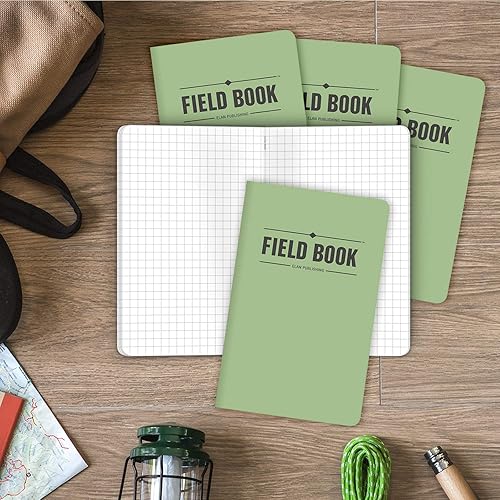 Miniatura 4 de Elan Publishing Company Cuaderno de campo  diario de bolsillo - 3.5 x 5.5 pulgadas - Verde - Libro de notas forrado - Paquete de 5