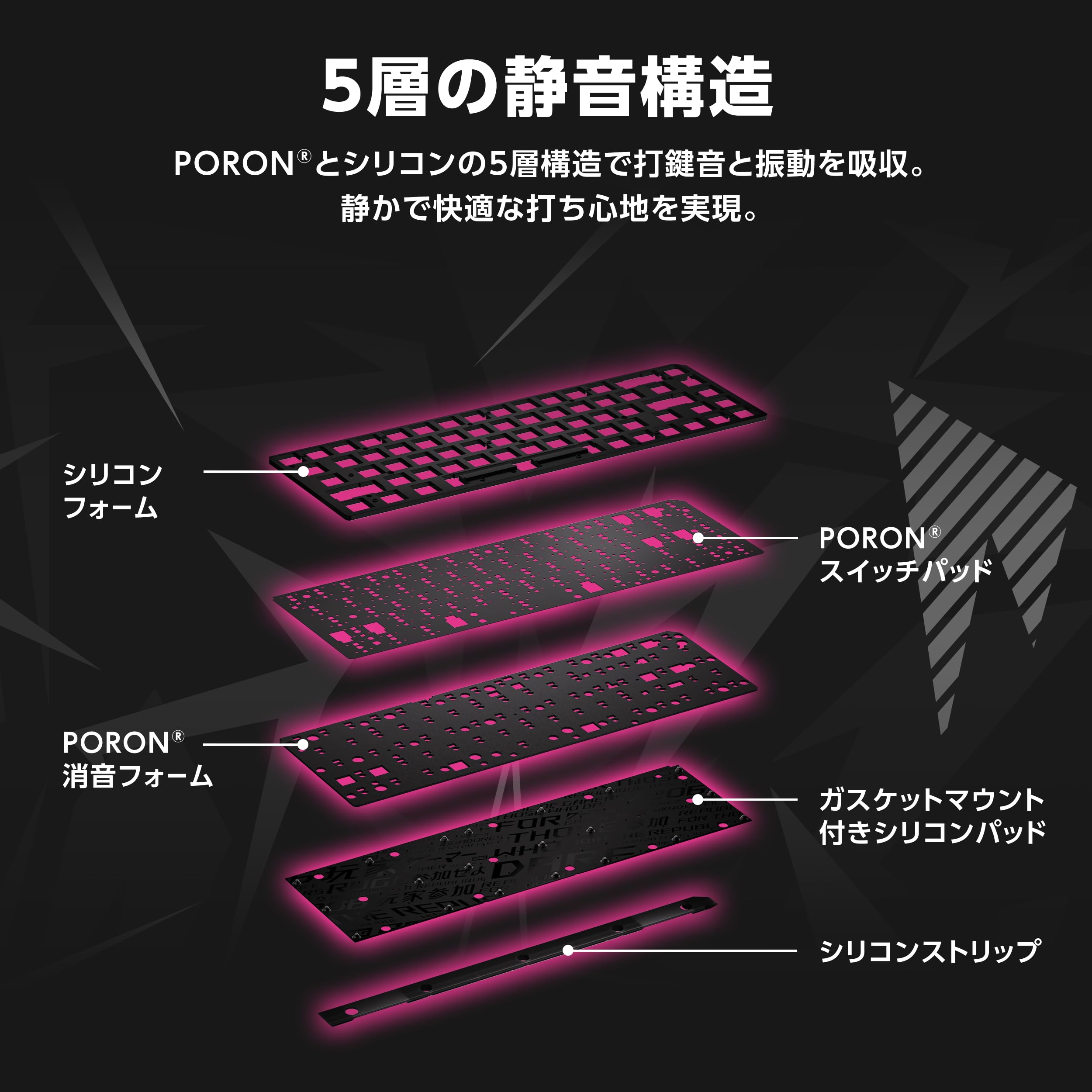 Amazon.co.jp: ROG Falchion Ace HFX ZywOo Edition ゲーミング